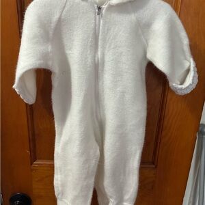 Cozy White Kids One Piece